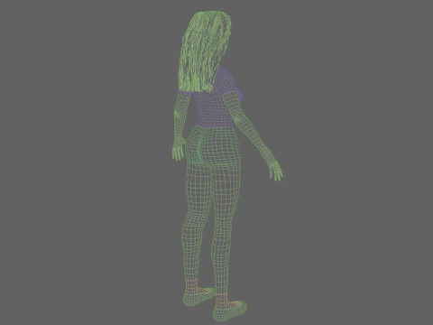 Beautiful Pretty Woman V34125 3D Model