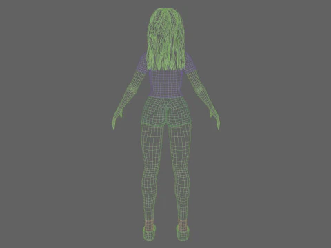 Beautiful Pretty Woman V34125 3D Model