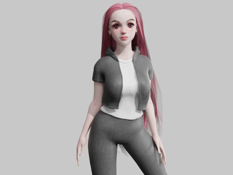 Classic Basic Woman V34569 3D Model
