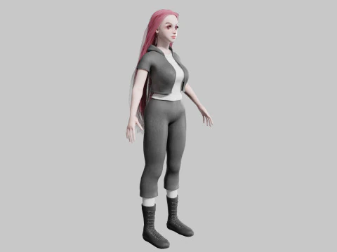 Classic Basic Woman V34569 3D Model
