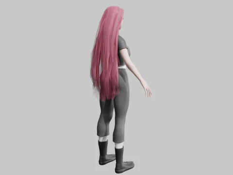 Classic Basic Woman V34569 3D Model