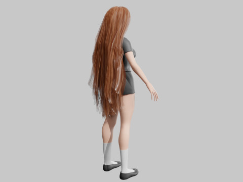 Classic cute Woman V38730 Modelo 3D