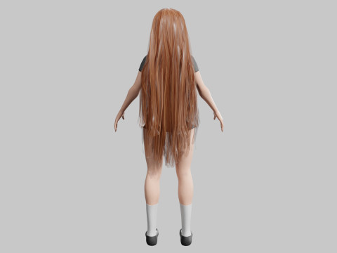 Classic cute Woman V38730 Modelo 3D