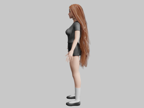 Classic cute Woman V38730 Modelo 3D