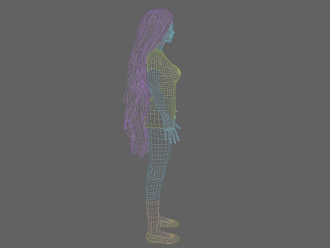 Classic cute Woman V38730 Modelo 3D