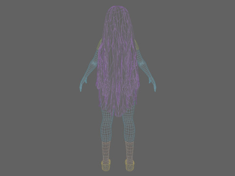 Classic cute Woman V38730 Modelo 3D
