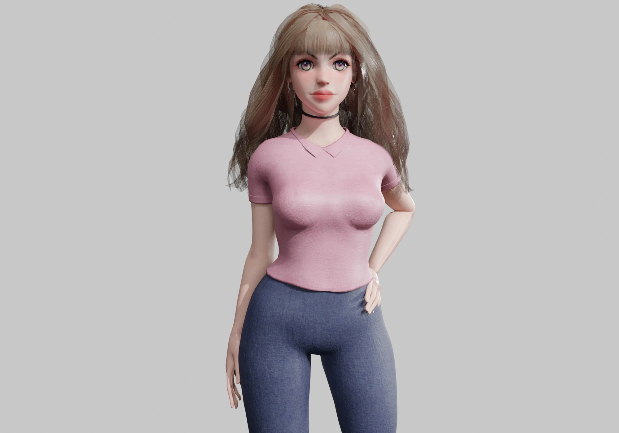 Classic Pretty Woman V32001 3D Model .c4d .max .obj .3ds .fbx .stl .blend 