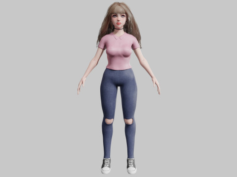 Classic Pretty Woman V32001 3Dモデル