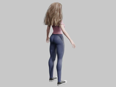 Classic Pretty Woman V32001 3D Model
