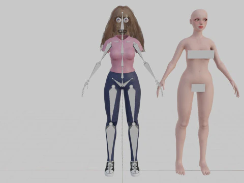Classic Pretty Woman V32001 3D Model