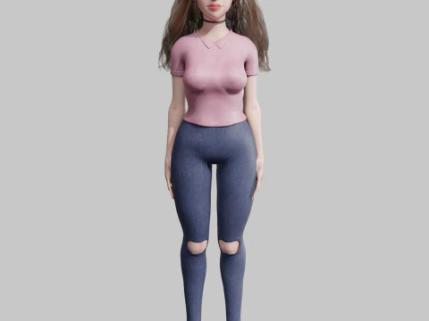Classic Pretty Woman V32001 3D Model