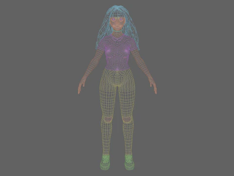 Classic Pretty Woman V32001 3D Model