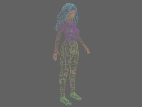 Classic Pretty Woman V32001 3D Model