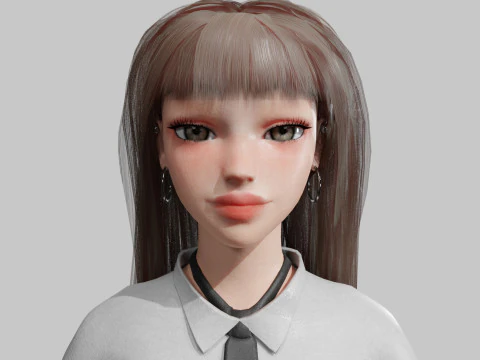 Cool Basic Woman V35794 3D Model