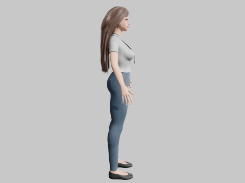 Cool Basic Woman V35794 3D 模型