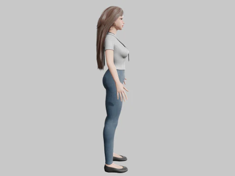 Cool Basic Woman V35794 3D Model