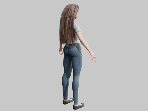 Cool Basic Woman V35794 3D 模型