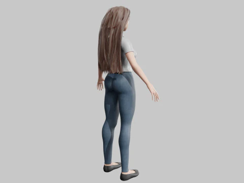 Cool Basic Woman V35794 3D Model