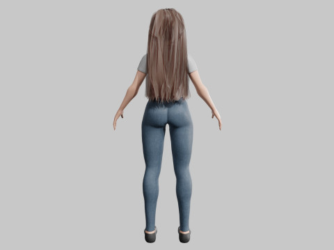 Cool Basic Woman V35794 3D 模型