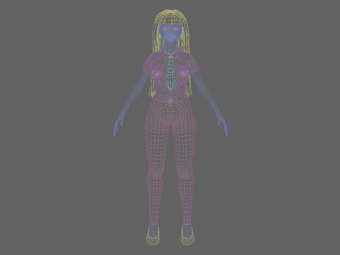 Cool Basic Woman V35794 3D Model