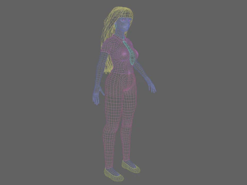 Cool Basic Woman V35794 3D Model
