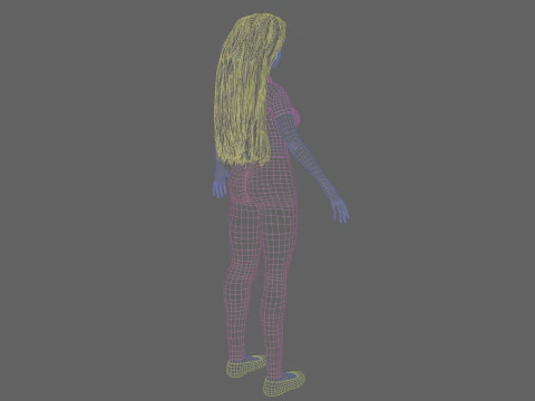 Cool Basic Woman V35794 3D Model