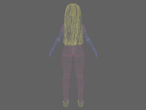 Cool Basic Woman V35794 3D Model