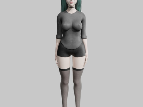 Cool cute Woman V31314 3D Модель