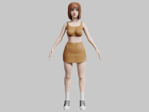 Cool Pretty Woman V32947 3D 모델