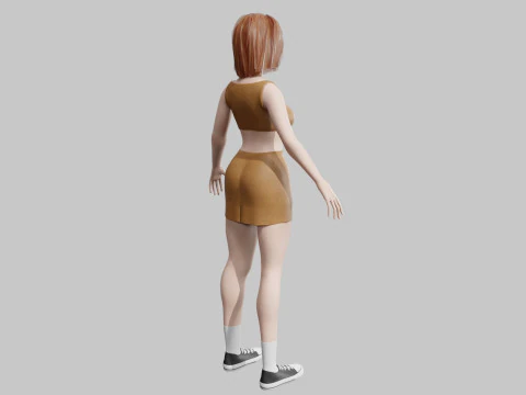 Cool Pretty Woman V32947 3D Model