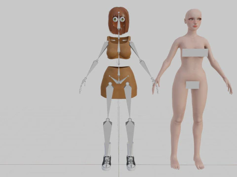 Cool Pretty Woman V32947 3D Model