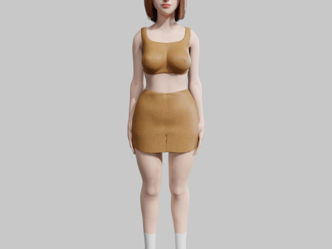 Cool Pretty Woman V32947 3D 모델