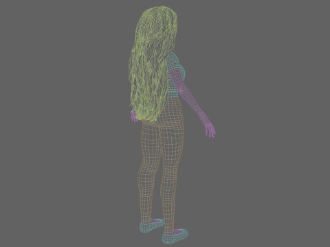 Cute classic Woman V29174 3D Model
