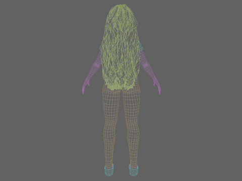 Cute classic Woman V29174 3D Model