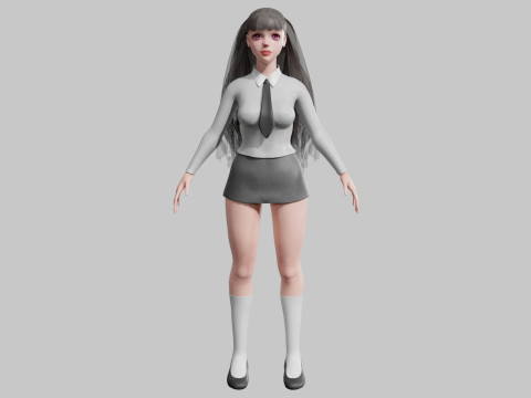 Cute pretty Woman V34963 Modelo 3D