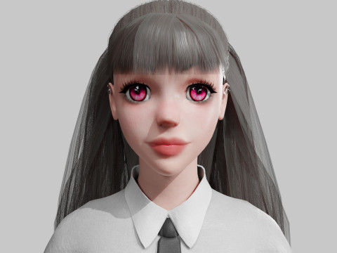 Cute pretty Woman V34963 Modelo 3D