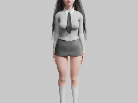 Cute pretty Woman V34963 Modelo 3D