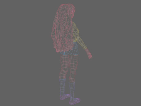 Cute pretty Woman V34963 Modelo 3D