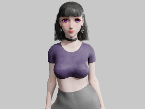 Cute Standard Woman V30654 3D 모델