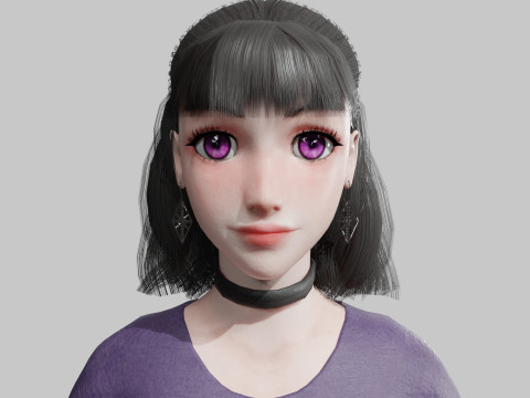 Cute Standard Woman V30654 Modèle 3D