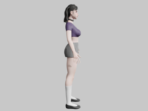 Cute Standard Woman V30654 Modèle 3D