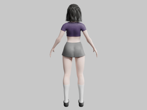 Cute Standard Woman V30654 Modèle 3D