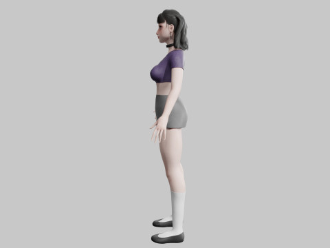 Cute Standard Woman V30654 Modèle 3D