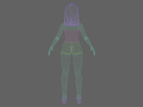 Cute Young Woman V26977 3D Model
