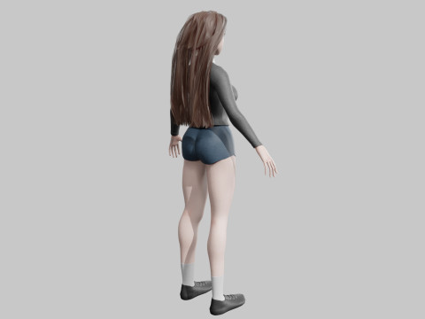 Pretty Basic Woman V29701 3Dモデル