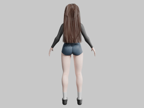 Pretty Basic Woman V29701 3Dモデル