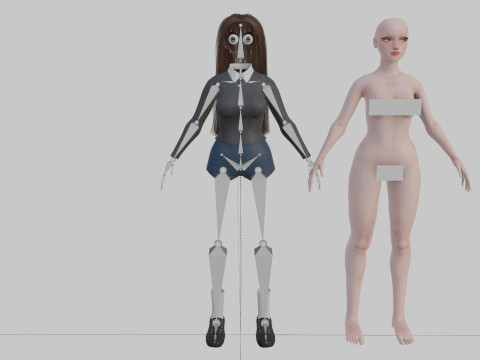 Pretty Basic Woman V29701 3Dモデル