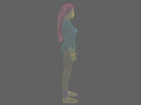 Pretty Basic Woman V29701 3Dモデル