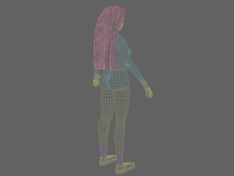 Pretty Basic Woman V29701 3Dモデル