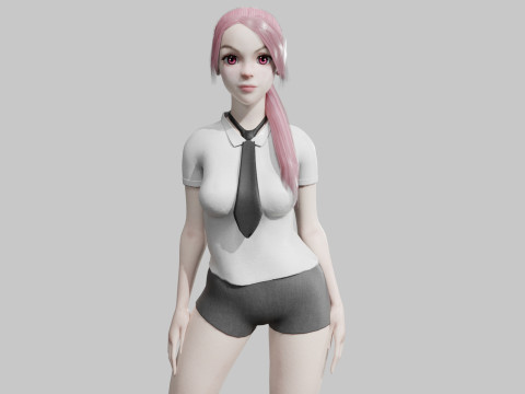 Pretty classic woman V27235 3D-Modell